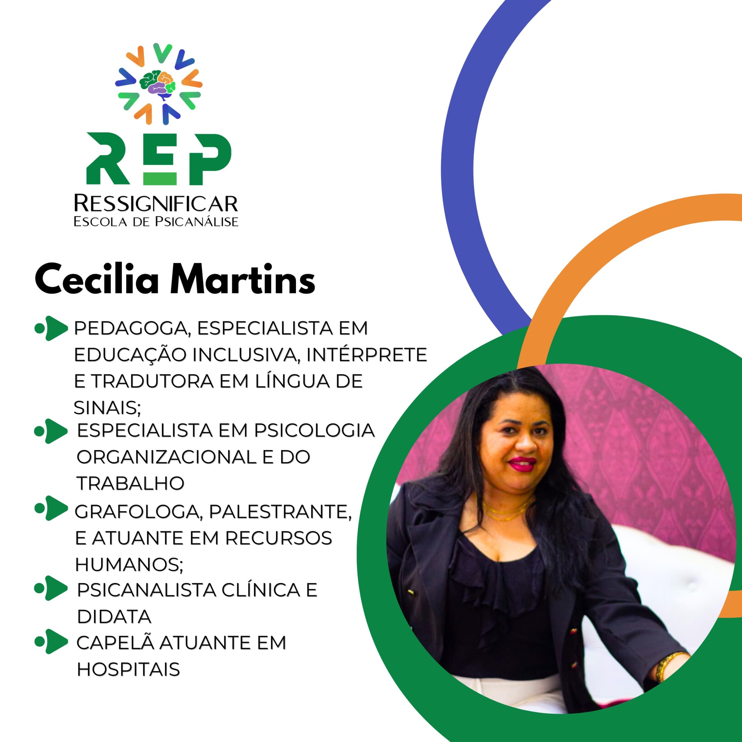 Cecilia Martins, professora na Ressignificar Escola de Psicanálise.