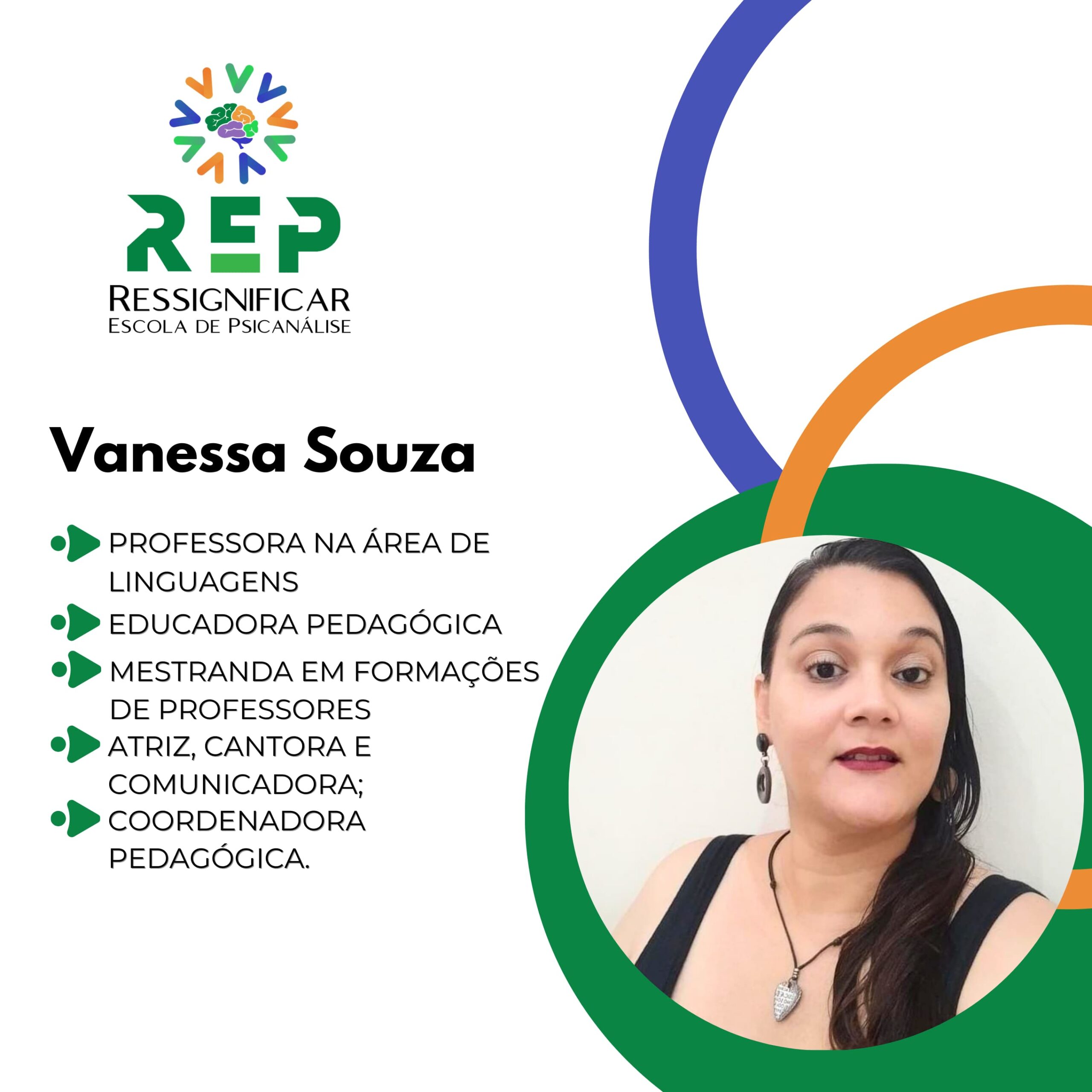 Vanessa Souza, professora na Ressignificar Escola de Psicanálise.