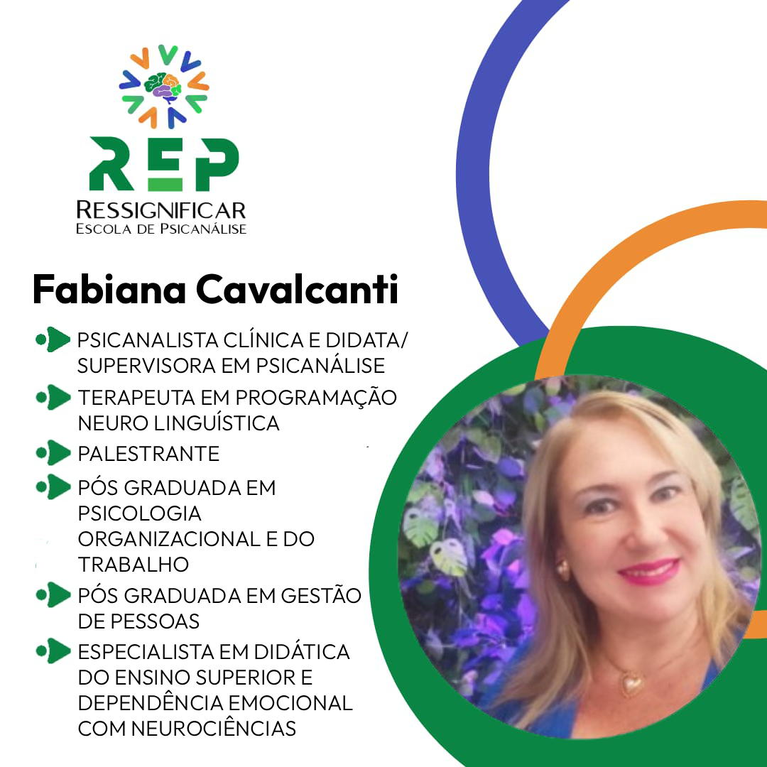 Fabiana Cavalcante, professora na Ressignificar Escola de Psicanálise.